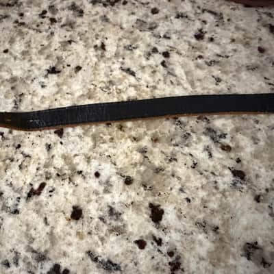 Vintage Leather Guitar Strap 60s? - Black image 7