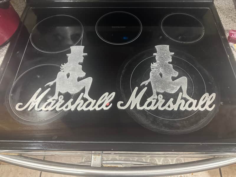 Marshall Slash cabinet Logo Late 90’s early 2000’s - Aluminum image 1
