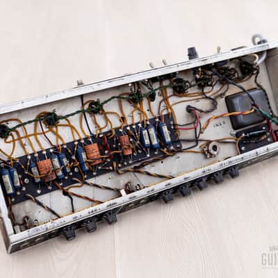 1963 Fender Dual Showman Pre-CBS Vintage Blonde Black Panel Piggyback Tube Amp w/ 7355 Tubes, JBL D130 Speakers image 15