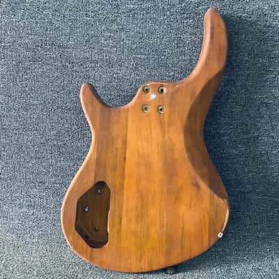 Basswood 4/5 String Electric Bass Guitar Body DIY Project image 6