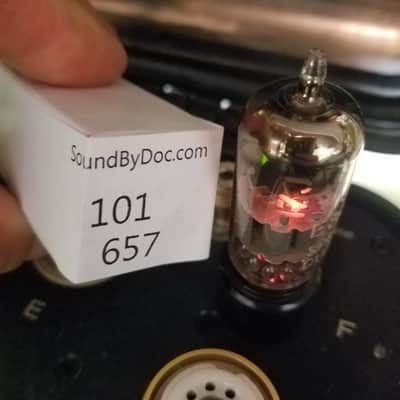 Amperex Matched Pair (2) 6922 tNOS AT1000 TESTED Vacuum Tubes Rare D getter PQ Premium SQ Special Quality Heerlen Gold Pins E88CC dual triode 1958-1961 image 7