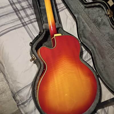 Epiphone Joe Pass Signature Emperor II 2001 Heritage Cherry Sunburst MIK Rare Finish image 7