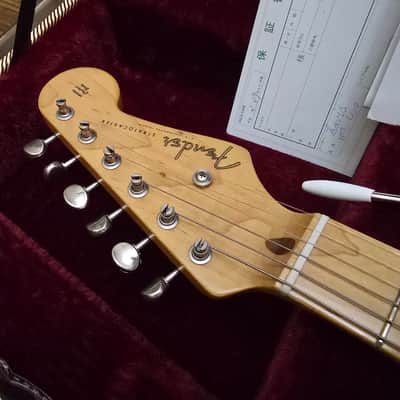 Collector-grade! 1993 Fender Japan 50'S Reissue ST54 "Blackie" Stratocaster BLK in Excellent Condition image 14