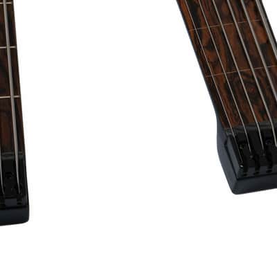 Muckelroy Custom Doubleneck Headless Bass 6-string Fretless 4-string Fretted 2016 Black *Video* image 7