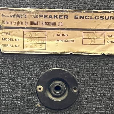 Vintage 1976 HiWatt 4x12" Speaker Cabinet with Custom Speaker Mix image 4