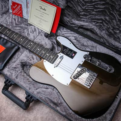 FENDER USA American Ultra II Telecaster "Texas Tea + Ebony" (2024) image 1