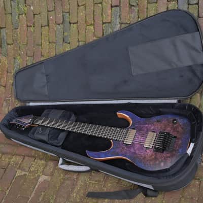 Mayones Duvell Elite Pro 7 Baritone 26,5 - Dirty Purple Blue Burst Satin image 13