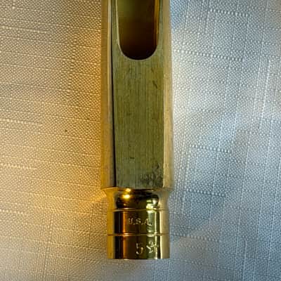 Otto Link OLM-404-5* NY Super Tone Master Metal Tenor Sax Mouthpiece -1990s- Gold image 3