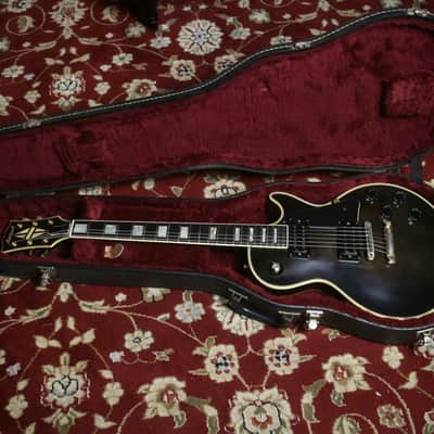 Rare 1970s Aria Pro II Les Paul Custom, Made in Japan - Transparent Black image 2