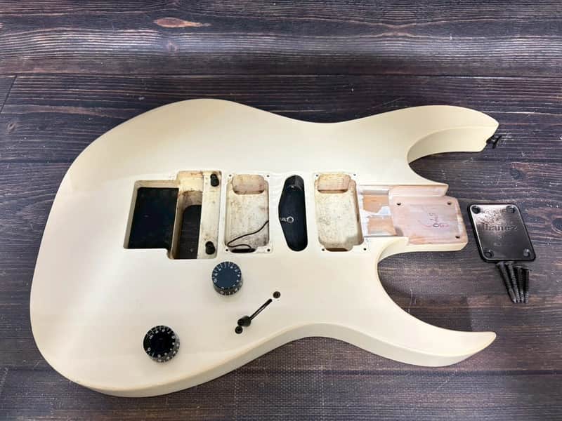 1989 Ibanez RG570 Body White HSH w/Plate Made in Japan image 1