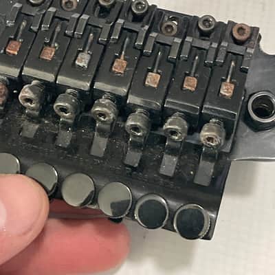 1990's Japan Ibanez RG7 Series LO-TRS Takeuchi Black Floyd Rose Tremolo Bridge image 11