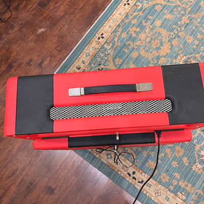 Splawn Pro Stock 100 "Marshall Super Lead" Style 100-watt Amp w/ 4x12 Matching Cab - Red image 6