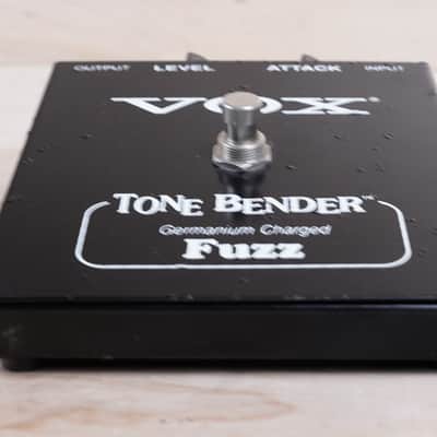 Vox V829 Tone Bender Germanium Charged Fuzz 1990s Black Made in USA image 2