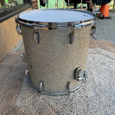 Pearl Music City Custom 16x16" Masters Maple/Gum Floor Tom (MMG1616F) - Bronze Glitter Glass image 3