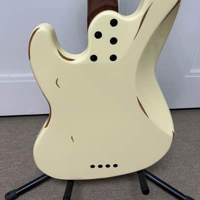 Schecter J-4 Nikki Sixx 4 String Bass - Worn Ivory image 4