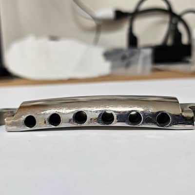 Gibson Vintage 1950's Nickel Stop Tailpiece 1956 1957 1958 1960 Les Paul ES image 5