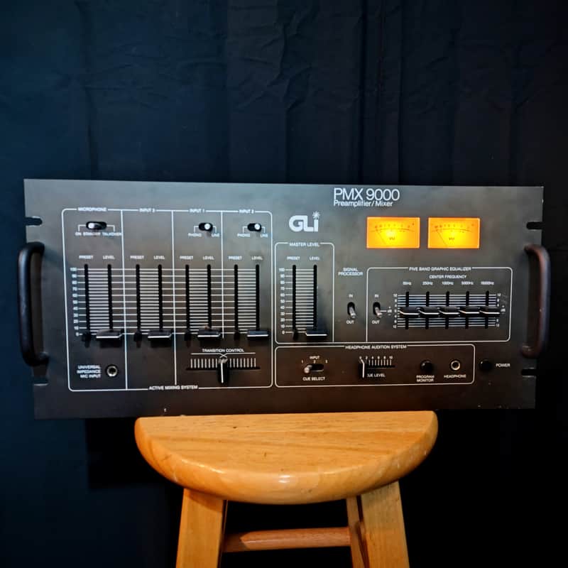 GLI PMX9000 - Vintage DJ Mixer - Circa 1979 - Black image 1