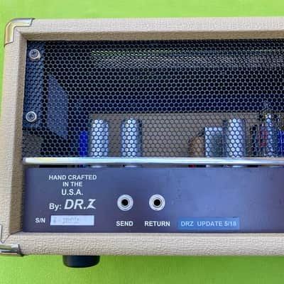 Dr. Z MAZ 18 Junior NR 18-Watt Guitar Amp Head 2009 Blonde Tolex Brown Faceplate image 7