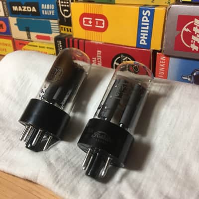 2 NOS Matched Toshiba 5Y3 Rectifier AudioTubes Vintage Smoke Glass ~ 2 Pairs Available ~ Direct Japan import Carefully Curated Grail Tone image 7