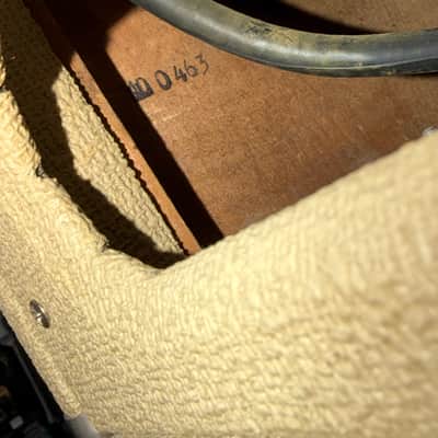 Fender Bandmaster 1963 - White Tolex Oxblood Panel Piggyback image 15