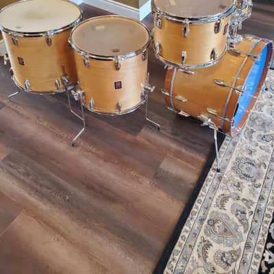 Premier Elite 5 Piece Drumkit 1970s Natural image 6