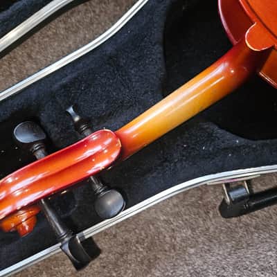 K Schiller Student size 4/4 violin w/ case.  Miss soundpost image 12