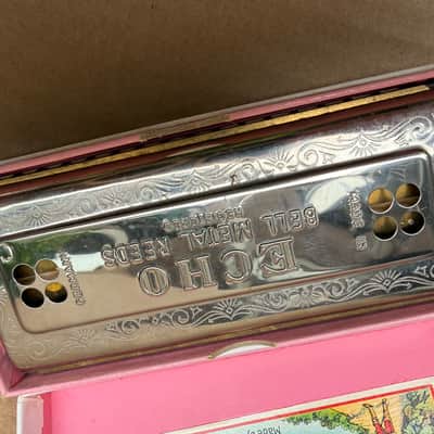 Hohner hohner echo bell metal reeds Vintage Made in Germany ECHO HARP HOHNER image 4