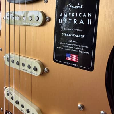 2026 Fender American Ultra II Stratocaster Ebony Fretboard - Ultraburst image 5
