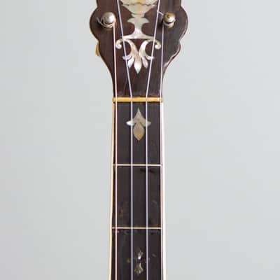 Bacon Professional FF Special Grand Concert 5 String Banjo, c. 1915, period black hard shell case. image 5