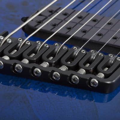 Schecter Omen Elite-7 Multiscale See-Thru Blue Burst image 7