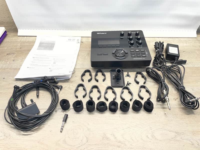 Roland TD-27 Electronic V-Drum Module w/ V-Expressions Maxx Exp Pack, 2 Aux Cables, Manual & More! image 1