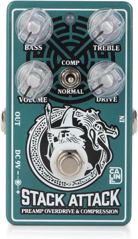 Caline CP-509 Stack Attack Preamp Overdrive & Compressor Fast *U.S* SHIP image 1