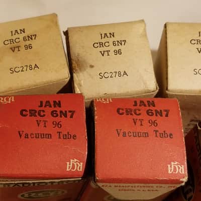 RCA etc. ONE (1) 6N7 Dual Triode tNOS AT1000 TESTED Vacuum Tube (octal 6A6) VT-96 JAN-CRC-6N7 1936-1954 image 2