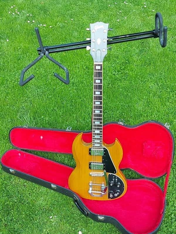 Gibson SG Deluxe 1971 Stereo, Walnut image 1