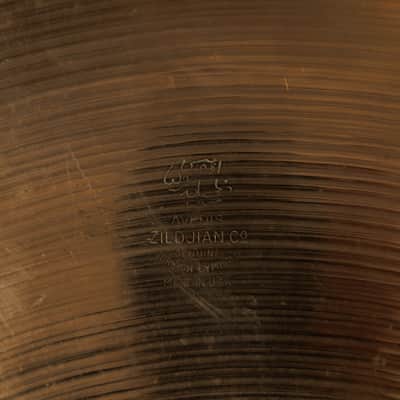 1950s Zildjian A 22" Small Stamp Ride Cymbal 2385g image 3