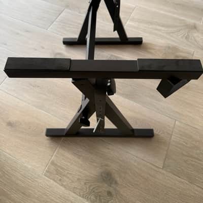 Cahaya CAHAYA Keyboard Stand Piano Adjustable - Z Style Piano Stands Heavy Duty Stable and Portable with Height and Width Adjustable Fits for 54 61 76 88 Keys Electric Pianos Black image 6