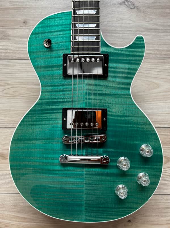Gibson Les Paul Modern Figured Electric Guitar - Seafoam Green #0327 image 1