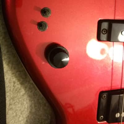 Aria Pro II RSB 80's RED bass guitar image 10