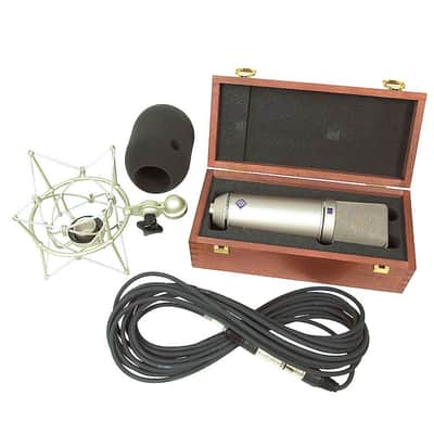 Neumann U87Ai Studio Set Z Mic Nickel Microphone w/Box EA87 Shockmount & Cable image 1