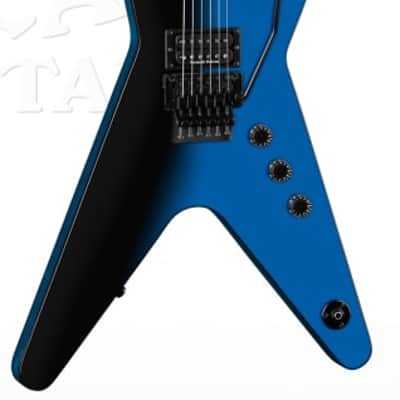 Dean ML 79 Floyd Electric GUITAR Black Blue Fade NEW w/ Light | Reverb