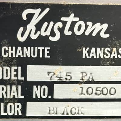 1966 Kustom 745 PA Vintage Tuck & Roll System image 5