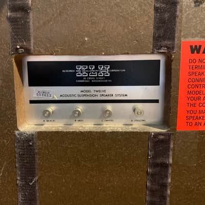 Vintage KLH M-12 Speakers w/ External Crossover Contour Controls 1966-1972 - Walnut image 12