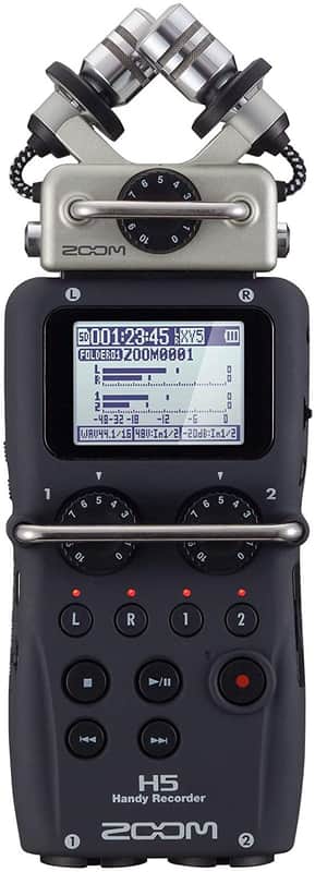 Zoom H5 Portable Handy 4 Track Interchangeable Digital Audio Recorder System image 1