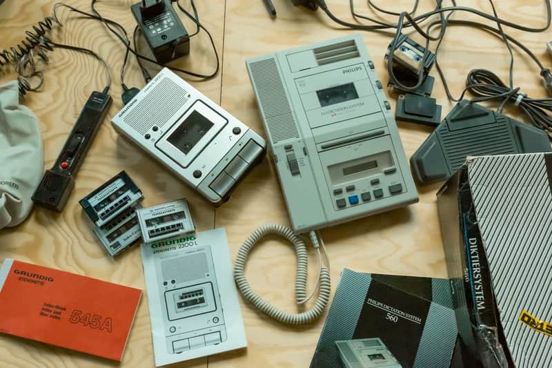 New Old Stock Dicaphone SET – Philips 560,  Grundig Stenorette image 1
