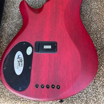 Schecter C-5 GT 5-String Active Bass, 2021, Satin Trans Red, MII image 6