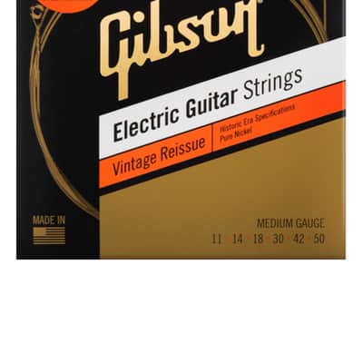Gibson Vintage Reissue Electric Guitar Strings Medium Gauge (PDX) image 2