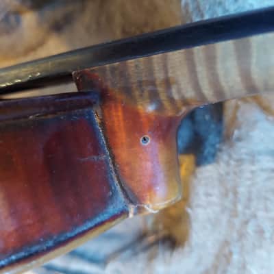 Antique Jacobus Stainer sized 4/4 violin, Austria 1695, Good, Repairs Needed image 12