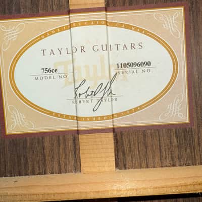 Taylor 756ce with ES2 Electronics 2014 - 2017 - Vintage Sunburst image 5