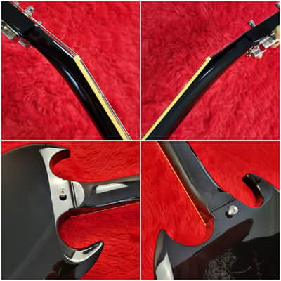 History SH-SG 2010 SG Standard Black - Heritage Wood - Original Hard Shell Case - Made By Fujigen in Japan MIJ image 13