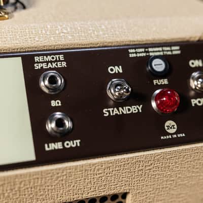 Magnatone Kingston 12W 1x12” Combo Amp w/ Reverb – Blonde w/ Oxblood image 5